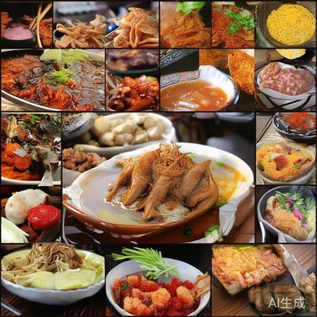 凤凰古城美食冰箱贴