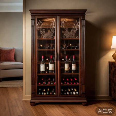 红酒柜打造家居背景墙，品味生活新风尚