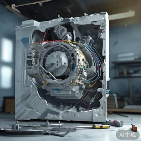 洗衣机电机拆解小心