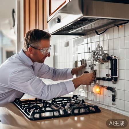 安装燃气灶,注意密封与平衡