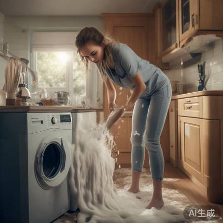 洗衣机吐泡泡，轻松解决