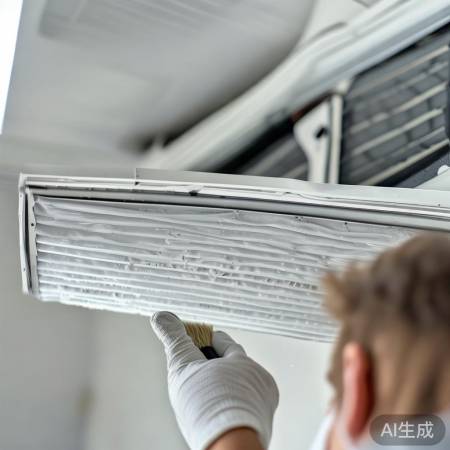 “空调滤网,定期清洗”