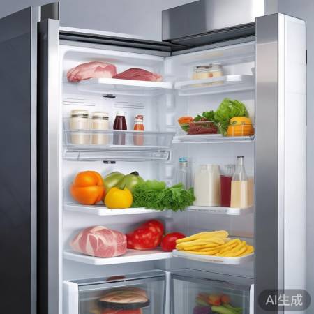多层储物架冰箱,空间充足