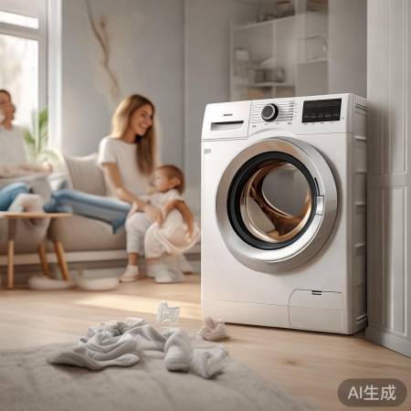 “婴儿洗衣机,便捷生活助手”