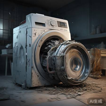 洗衣机横放易损结构