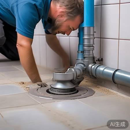 排水管低点安装,角度顺畅