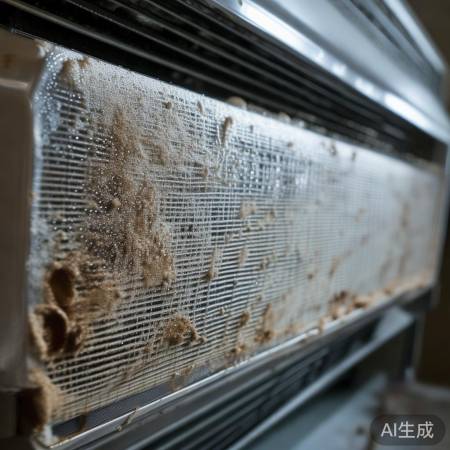 空调过滤网积灰尘细菌