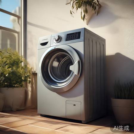 小乌梅洗衣机,简约灰色,阳台好