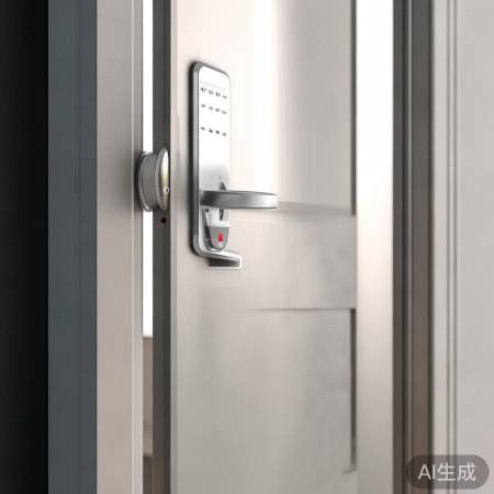 门上装报警器，即时预警。