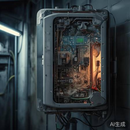 壁挂炉电路板故障，电源灯闪烁抗