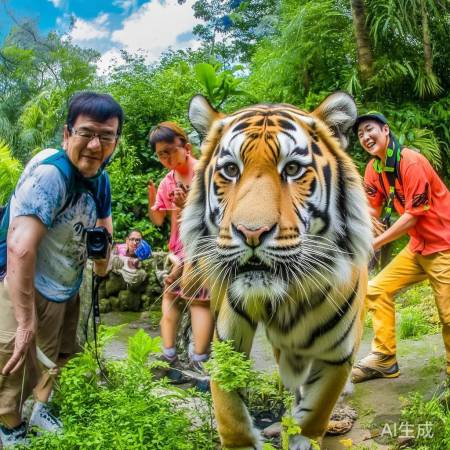 泰国虎园拍合影胜地