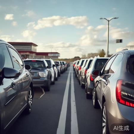 国庆高速充电排长龙
