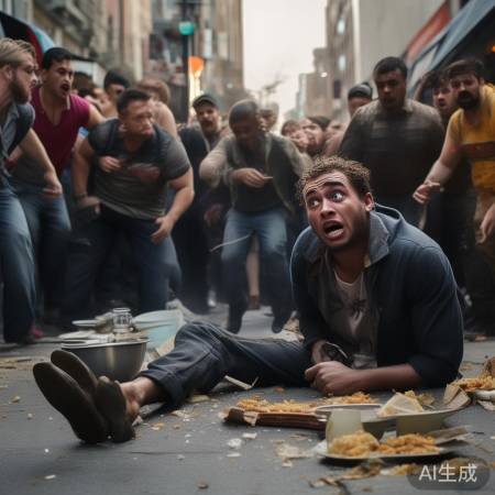 男子打包饭菜一句话引火烧身，陌生人大打出手！