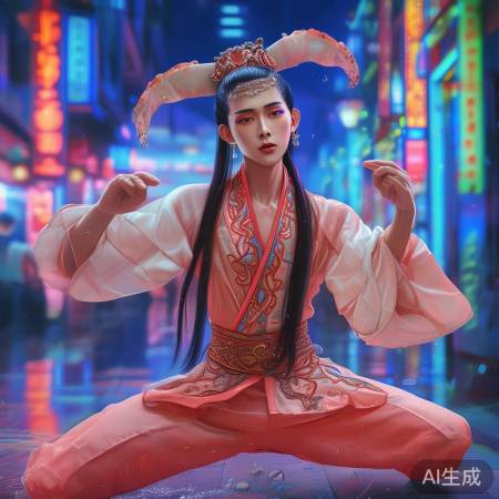 许飞鸭舌舞,融合潮流元素